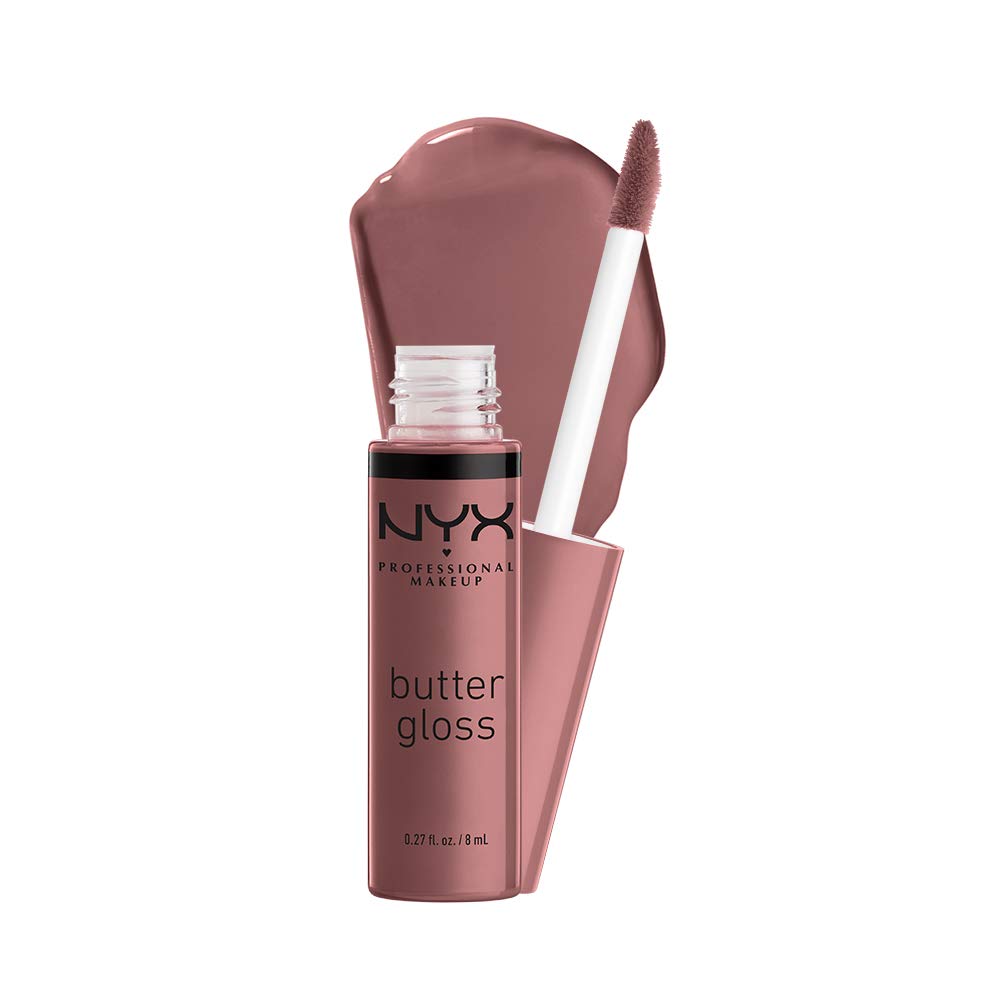 NYX PROFESSIONAL MAKEUP Butter Gloss, Non-Sticky Lip Gloss - Sugar Glass ,Clear
