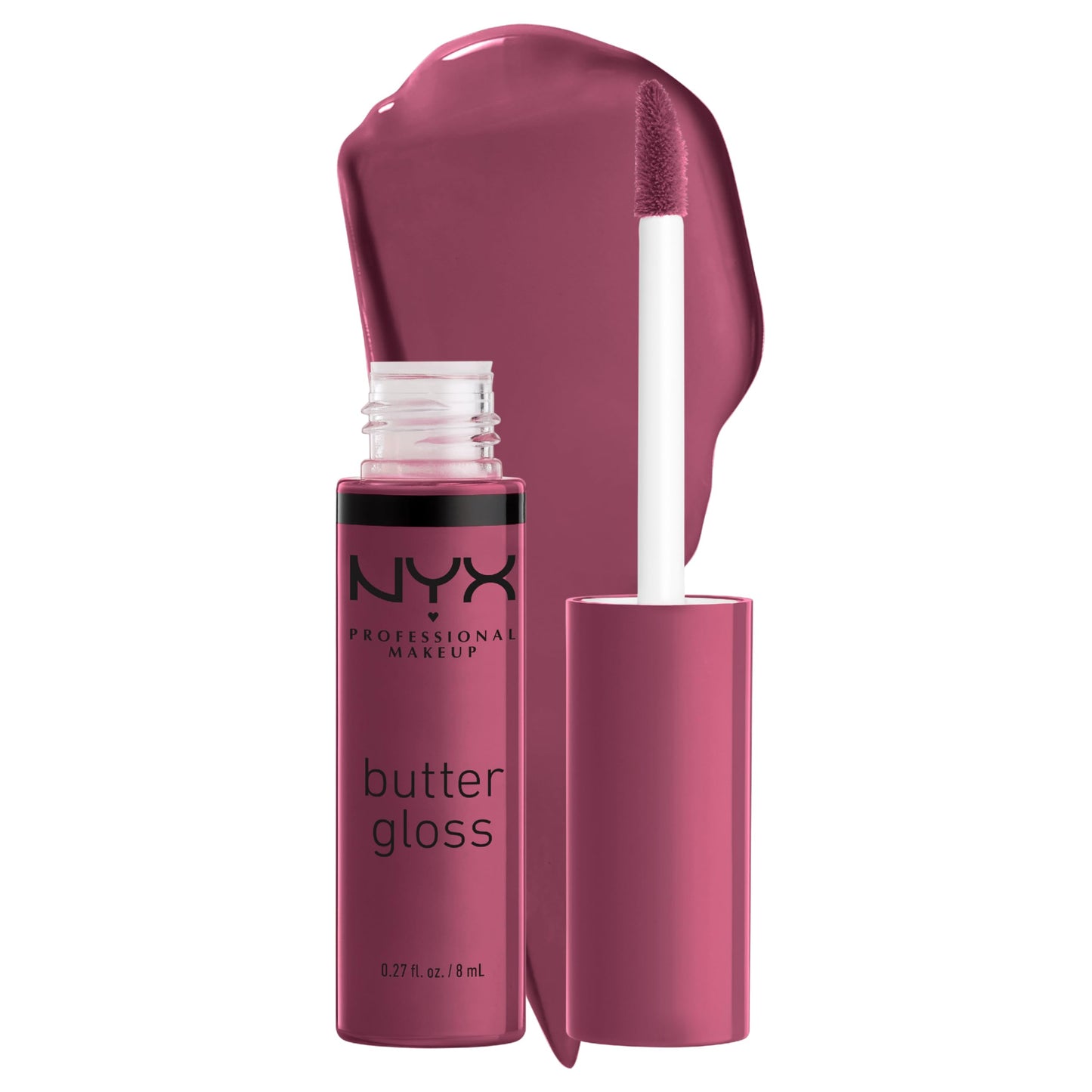 NYX PROFESSIONAL MAKEUP Butter Gloss, Non-Sticky Lip Gloss - Sugar Glass ,Clear