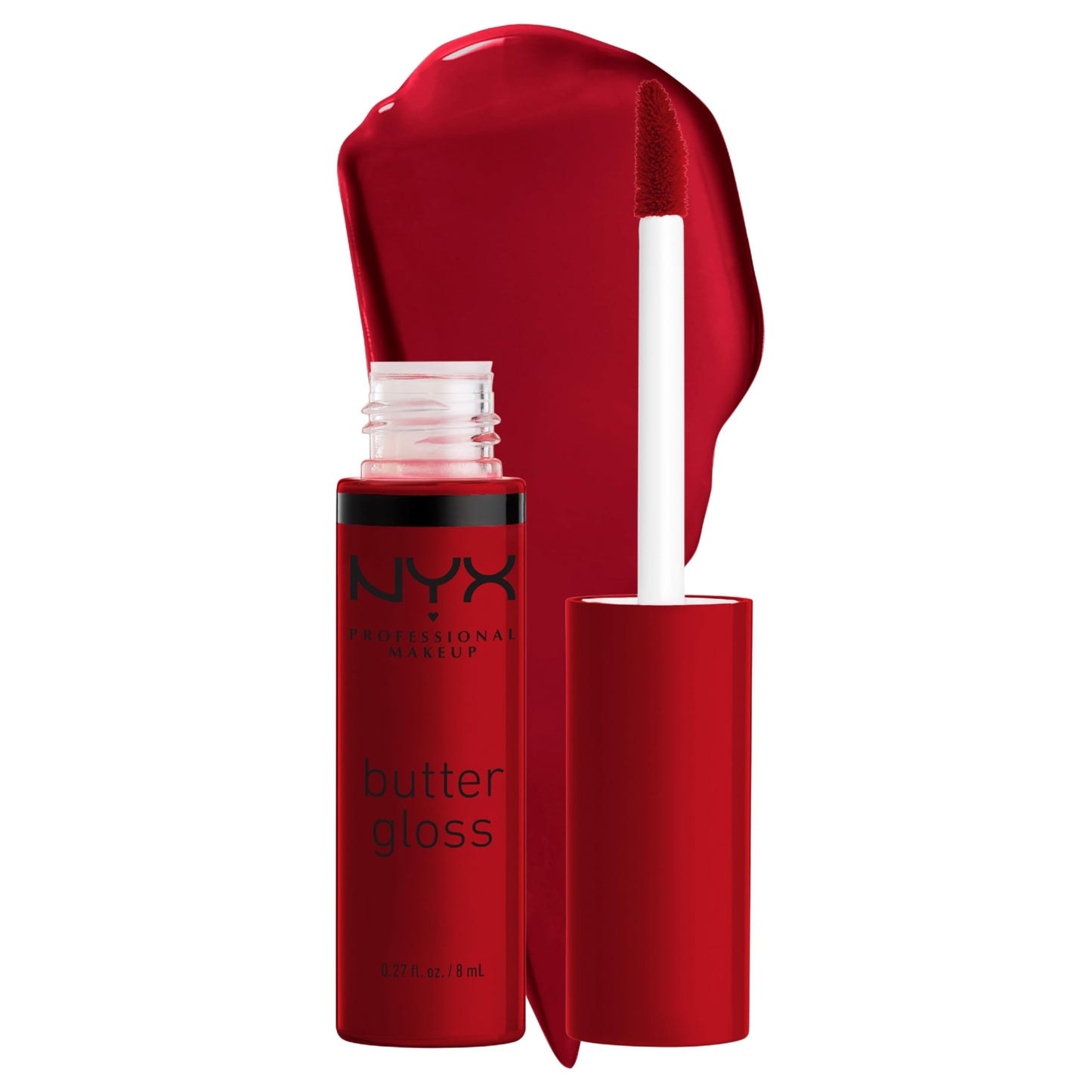 NYX PROFESSIONAL MAKEUP Butter Gloss, Non-Sticky Lip Gloss - Sugar Glass ,Clear
