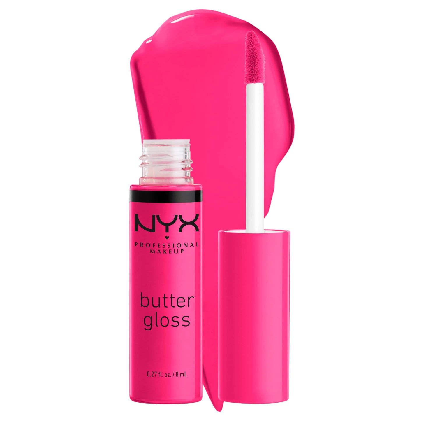 NYX PROFESSIONAL MAKEUP Butter Gloss, Non-Sticky Lip Gloss - Sugar Glass ,Clear