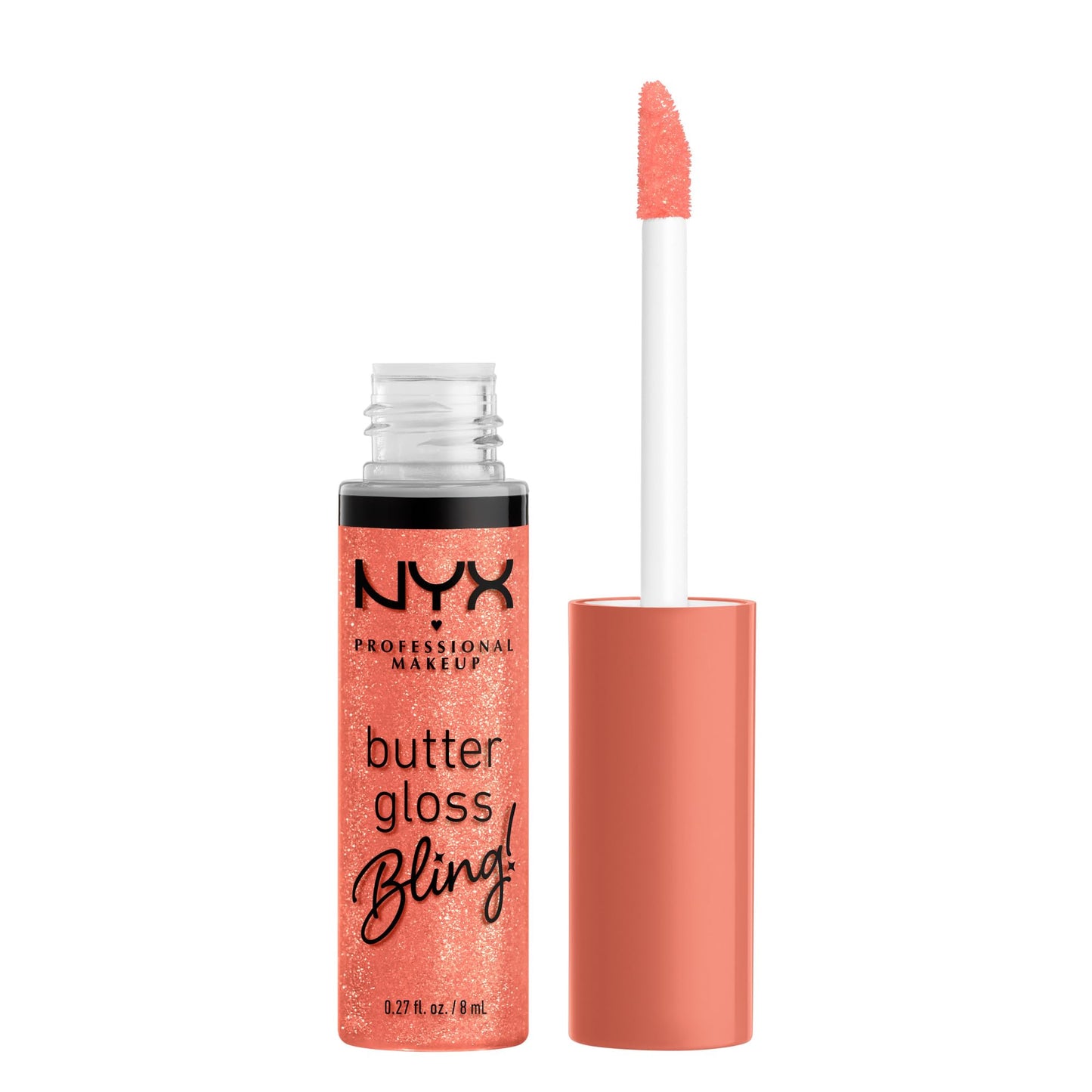 NYX PROFESSIONAL MAKEUP Butter Gloss, Non-Sticky Lip Gloss - Sugar Glass ,Clear
