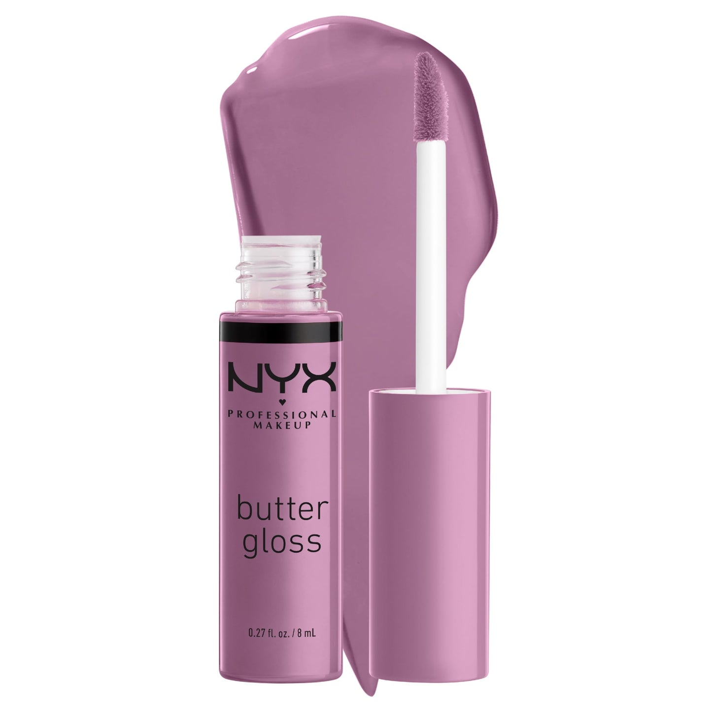 NYX PROFESSIONAL MAKEUP Butter Gloss, Non-Sticky Lip Gloss - Sugar Glass ,Clear
