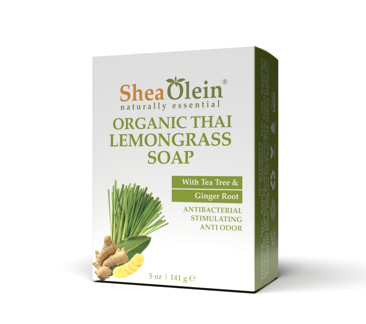 Shea Olein Organic 5 oz Love Butter Soap with Shea Butter, Mango Butter & Cocoa Butter | Natural Bar Soap with Restoring and Anti-Aging Properties