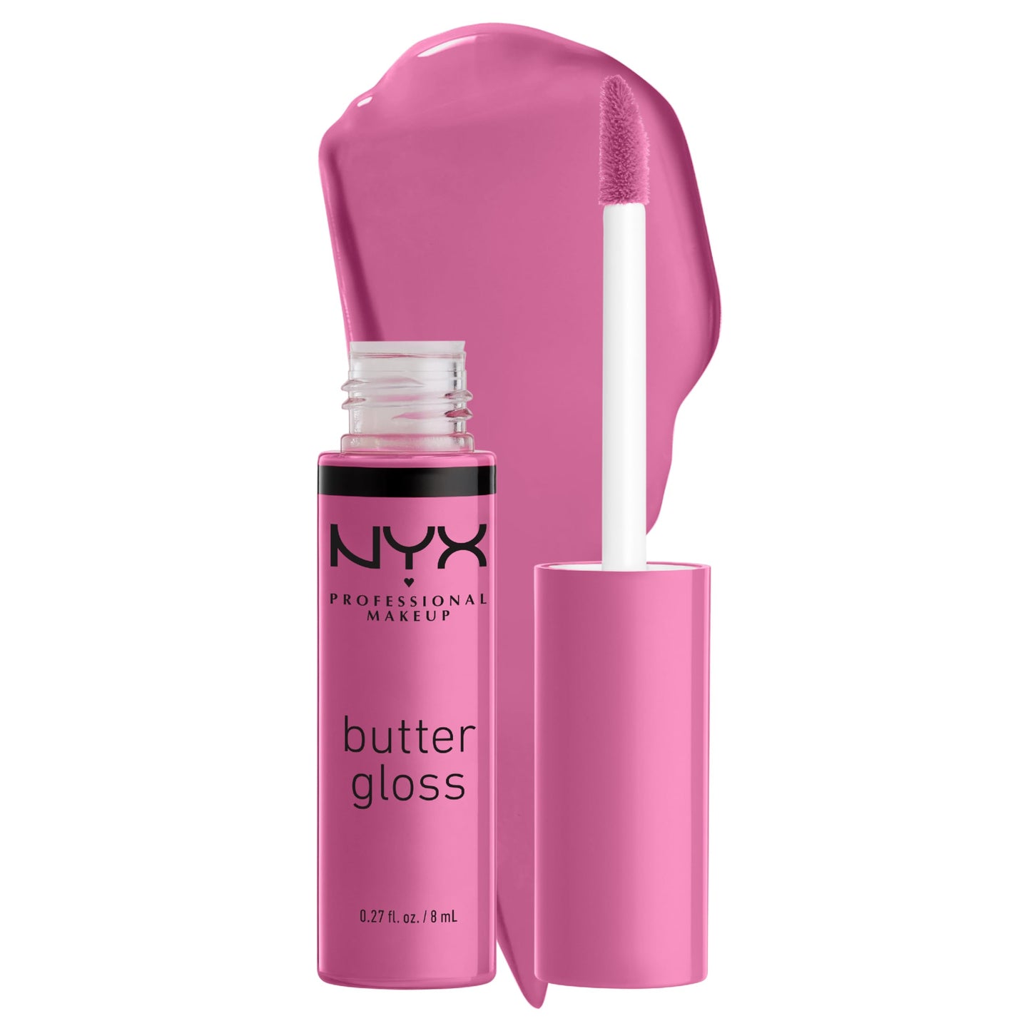 NYX PROFESSIONAL MAKEUP Butter Gloss, Non-Sticky Lip Gloss - Sugar Glass ,Clear