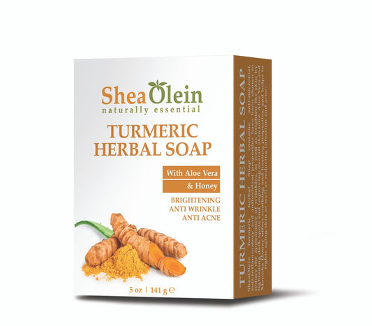 Shea Olein TURMERIC HERBAL SOAP WITH ALOE VERA & HONEY
