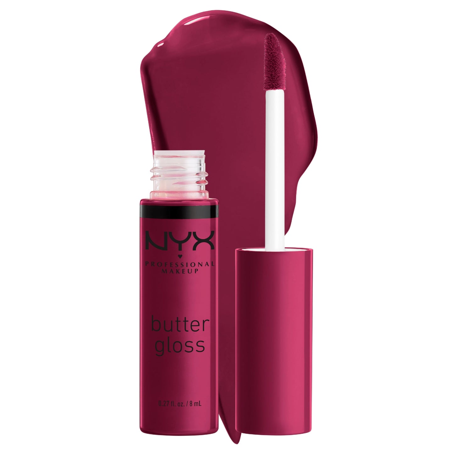 NYX PROFESSIONAL MAKEUP Butter Gloss, Non-Sticky Lip Gloss - Sugar Glass ,Clear