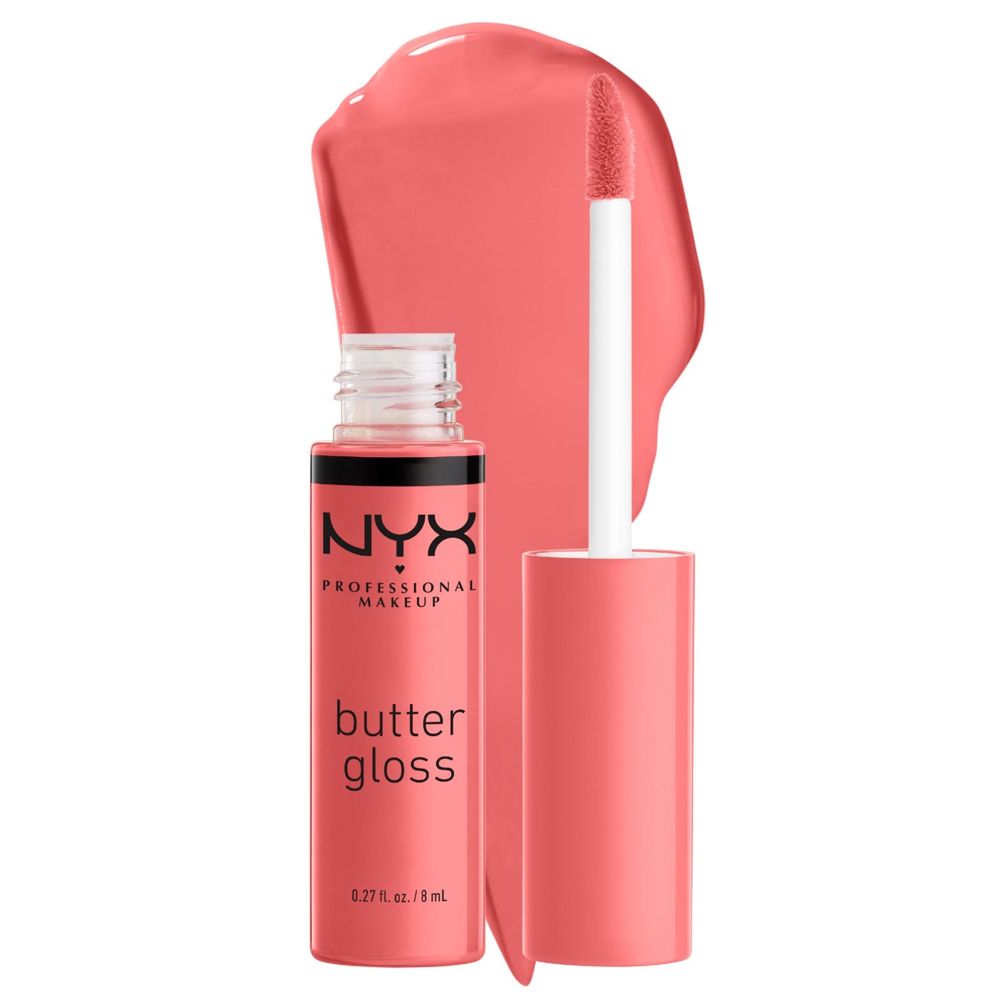 NYX PROFESSIONAL MAKEUP Butter Gloss, Non-Sticky Lip Gloss - Sugar Glass ,Clear