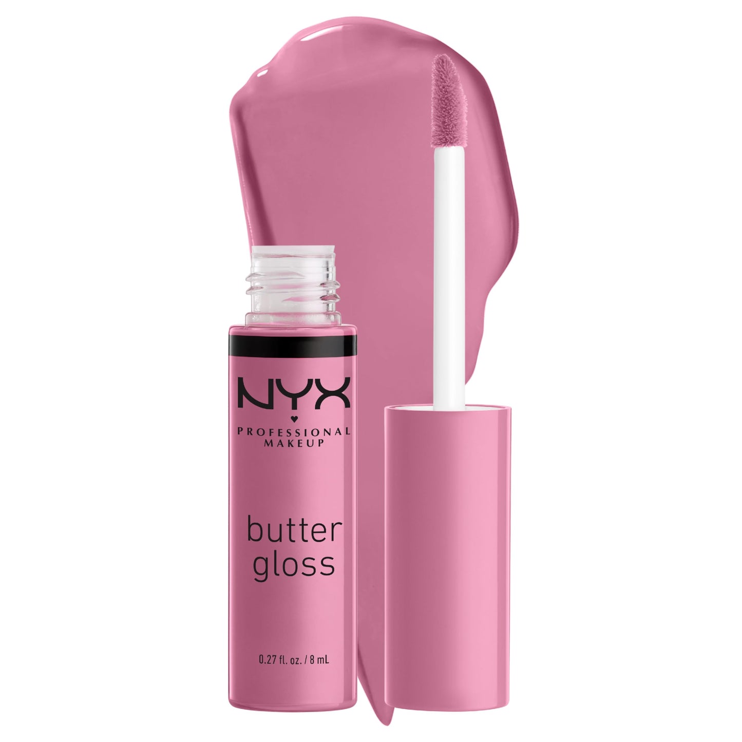 NYX PROFESSIONAL MAKEUP Butter Gloss, Non-Sticky Lip Gloss - Sugar Glass ,Clear