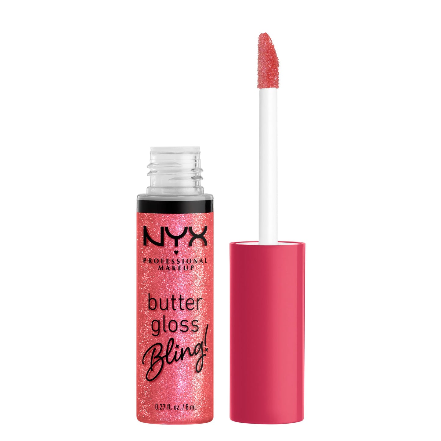 NYX PROFESSIONAL MAKEUP Butter Gloss, Non-Sticky Lip Gloss - Sugar Glass ,Clear