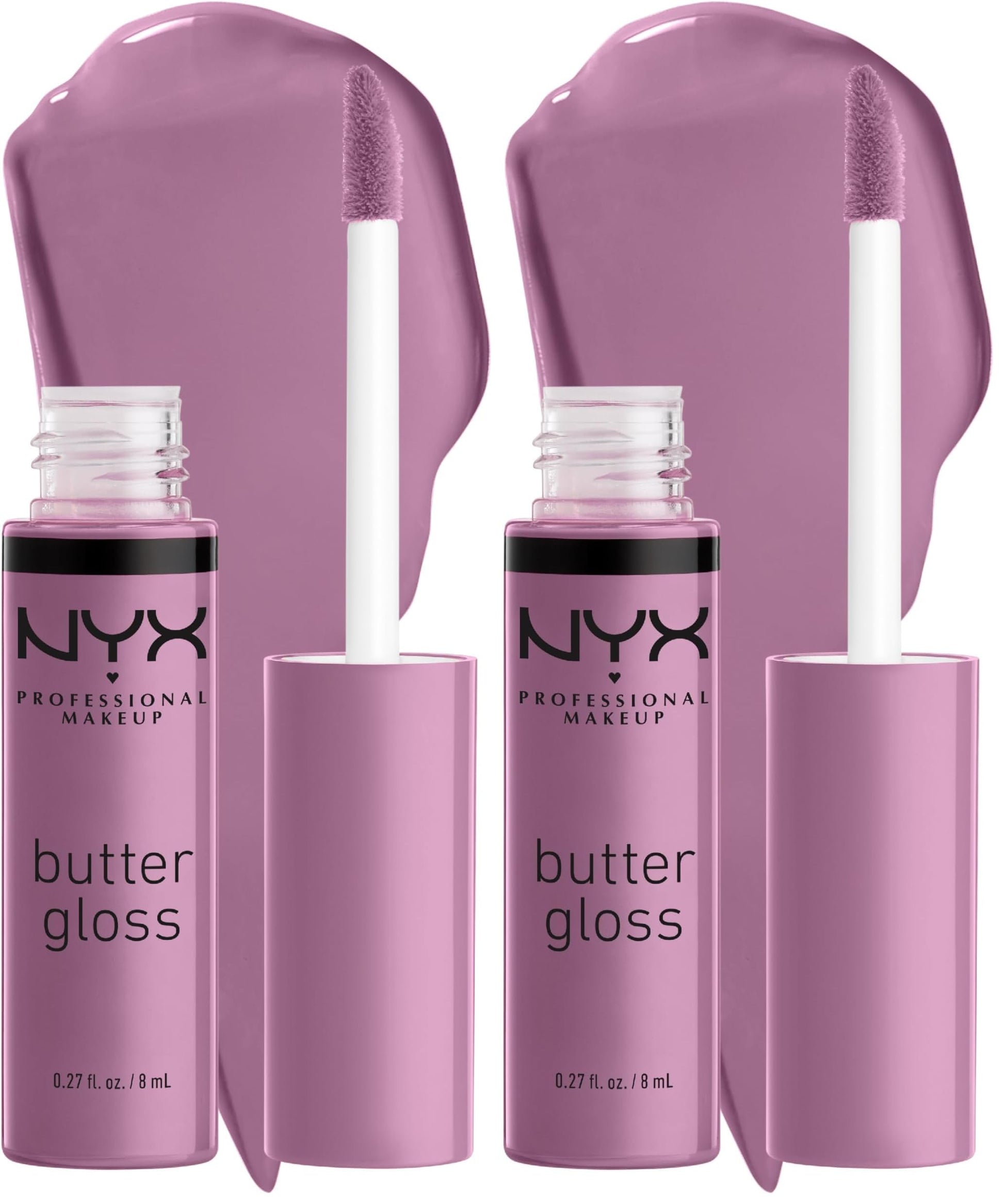 NYX PROFESSIONAL MAKEUP Butter Gloss, Non-Sticky Lip Gloss - Sugar Glass ,Clear