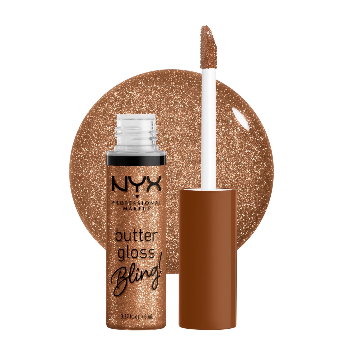 NYX PROFESSIONAL MAKEUP Butter Gloss, Non-Sticky Lip Gloss - Sugar Glass ,Clear